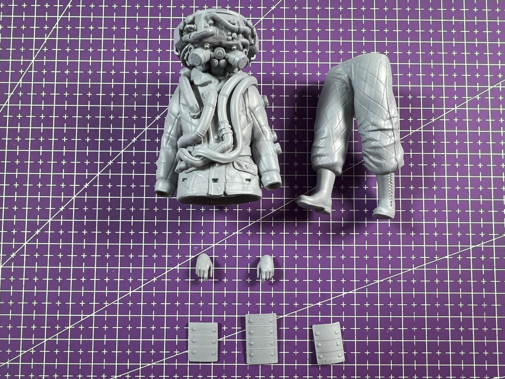1/16 Futuristic Infantry, Resin Model Figure Kit, Sci-Fi Theme, Unassembled and Unpainted