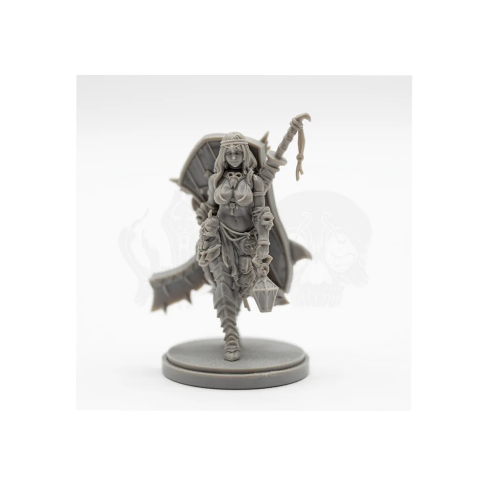 Skeleton Reaper with Scythe and Tattered Robes, Resin Model Figure Kit, Fantasy Theme, Unassembled and Unpainted