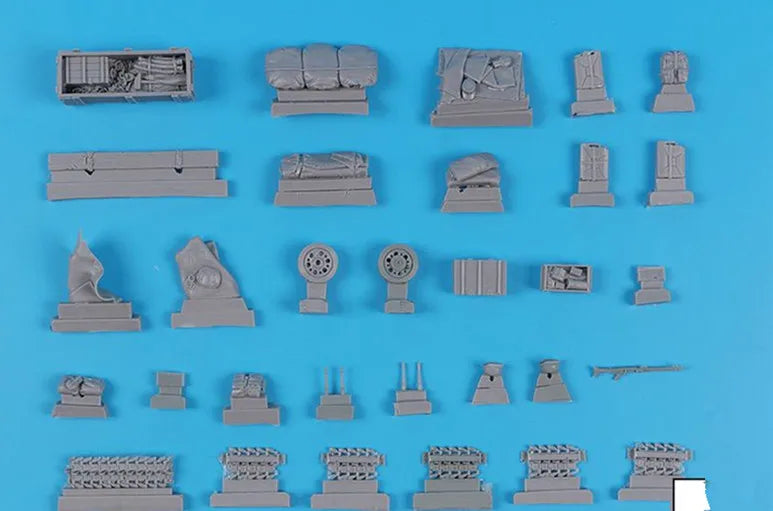 1/35 WWII Soviet T-34 Medium Tank, Resin Model Vehicle Kit, Unassembled and Unpainted