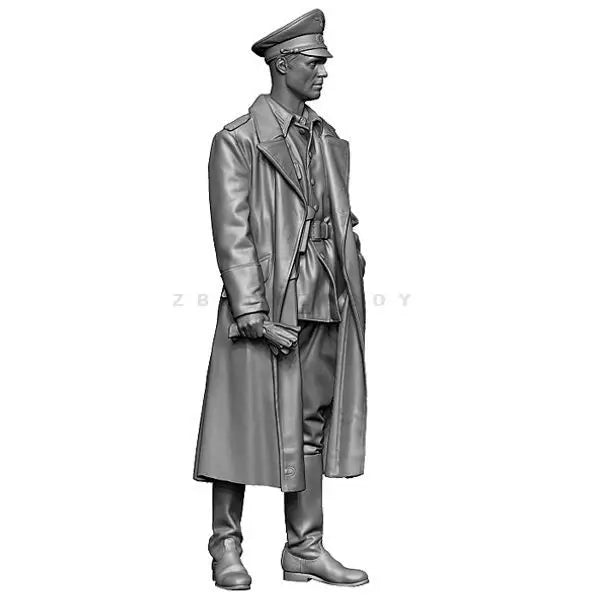 1/35 WWII German Infantry Patrol with Officer, 9 Figures, Resin Model Figure Kit, Unassembled and Unpainted