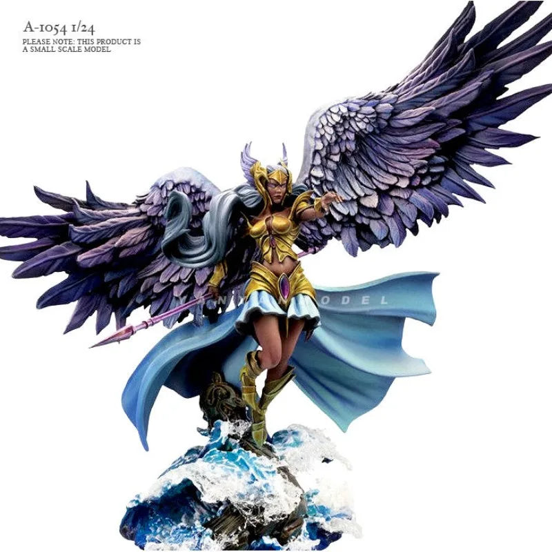 1/24 Winged Celestial General, Resin Model Figure Kit, Fantasy Theme, Unassembled and Unpainted