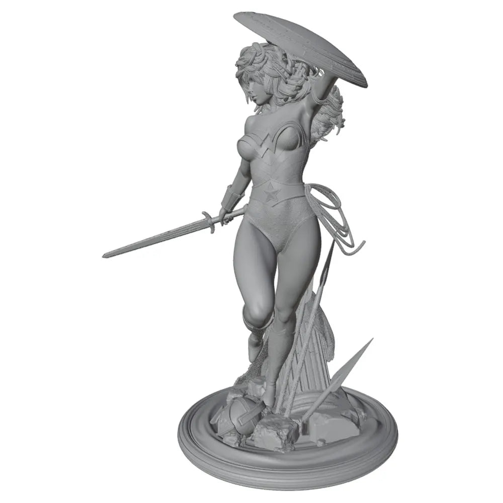 1/24 Greco-Roman Warrior Queen with Crown, Resin Model Figure Kit, Fantasy Theme, Unassembled and Unpainted