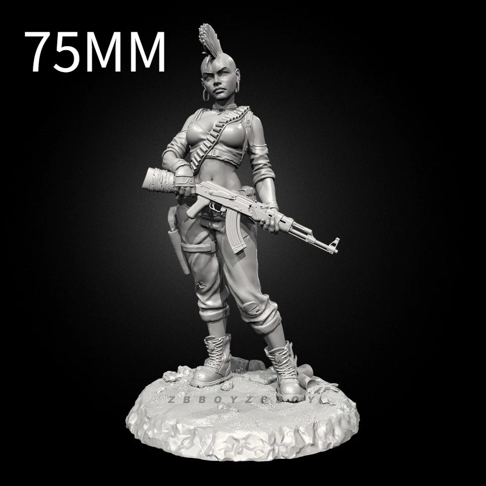 Sci-Fi Female Warrior — 75mm Resin Figure