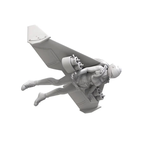 1/35 Modern Tactical Paratrooper Descending, Resin Model Figure Kit, Unassembled and Unpainted