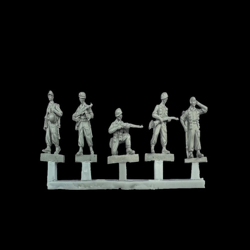 1/72 Modern Ranger Squad, 5 Figures, Resin Model Figure Kit, Unassembled and Unpainted
