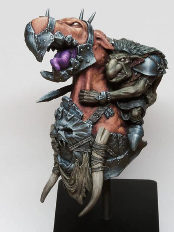 1/12 Spike-Crowned Demonic Warrior, Resin Model Bust Kit, Fantasy Theme, Unassembled and Unpainted