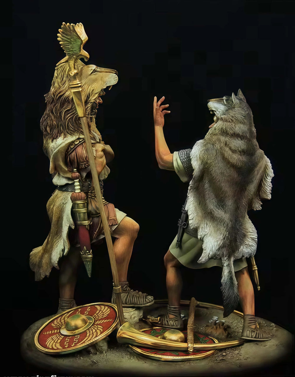 1/24 Ancient Roman Warriors, 2 Figures, Resin Model Figure Kit, Unassembled and Unpainted
