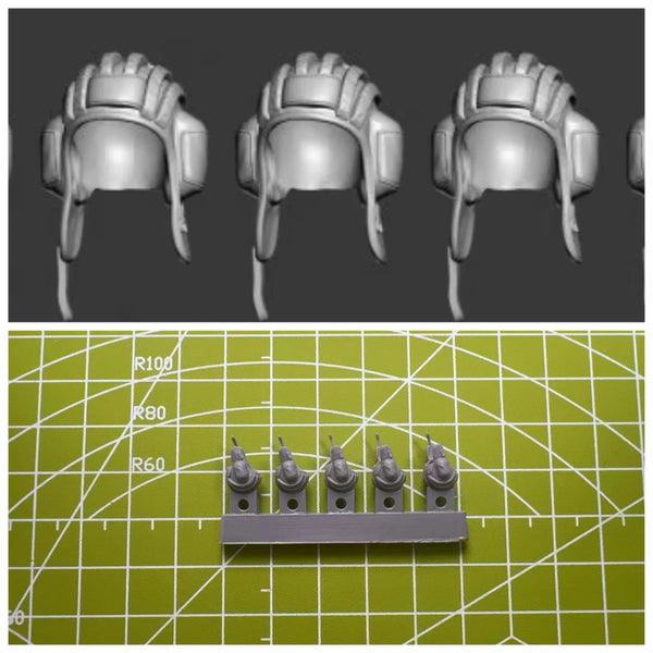 1/35 WWII Roman Legionnaire Heads, 6 Figures, Resin Model Bust Kit, Unassembled and Unpainted