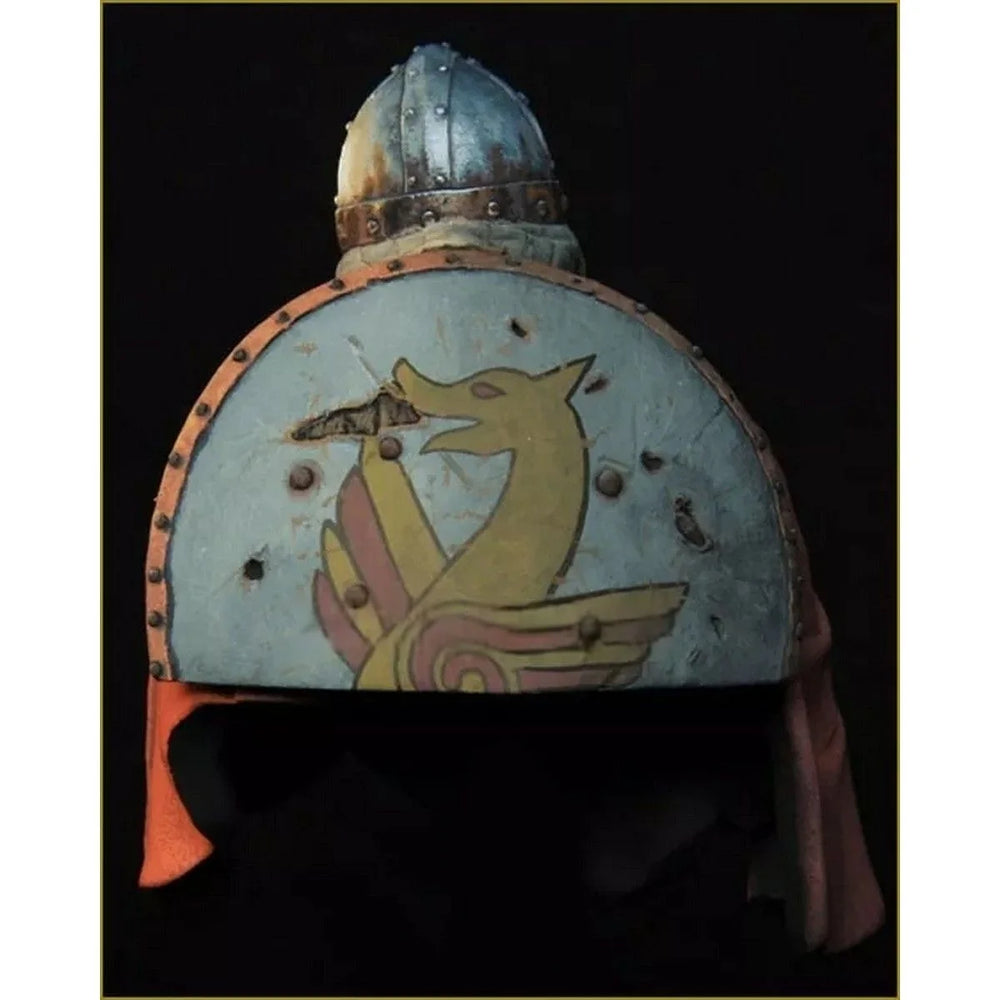 1/10 Medieval Norman Soldier, Resin Model Bust Kit, Unassembled and Unpainted