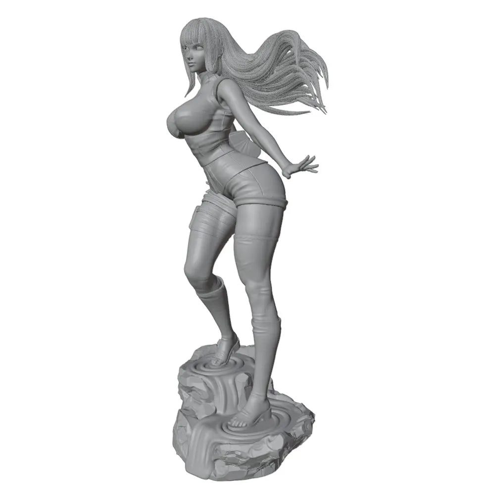 1/24 Character in Fantasy Outfit, Resin Model Figure Kit, Anime Theme, Unassembled and Unpainted