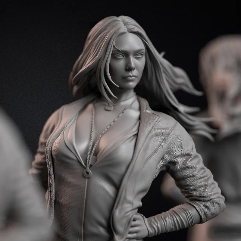 1/24 Witch, Resin Model Figure Kit, Fantasy Theme, Unassembled and Unpainted