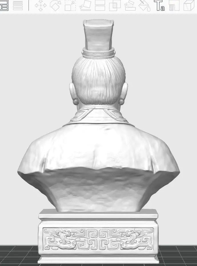 Ancient Chinese Strategist Busts, 3 Figures, Resin Model Bust Kit, Unassembled and Unpainted