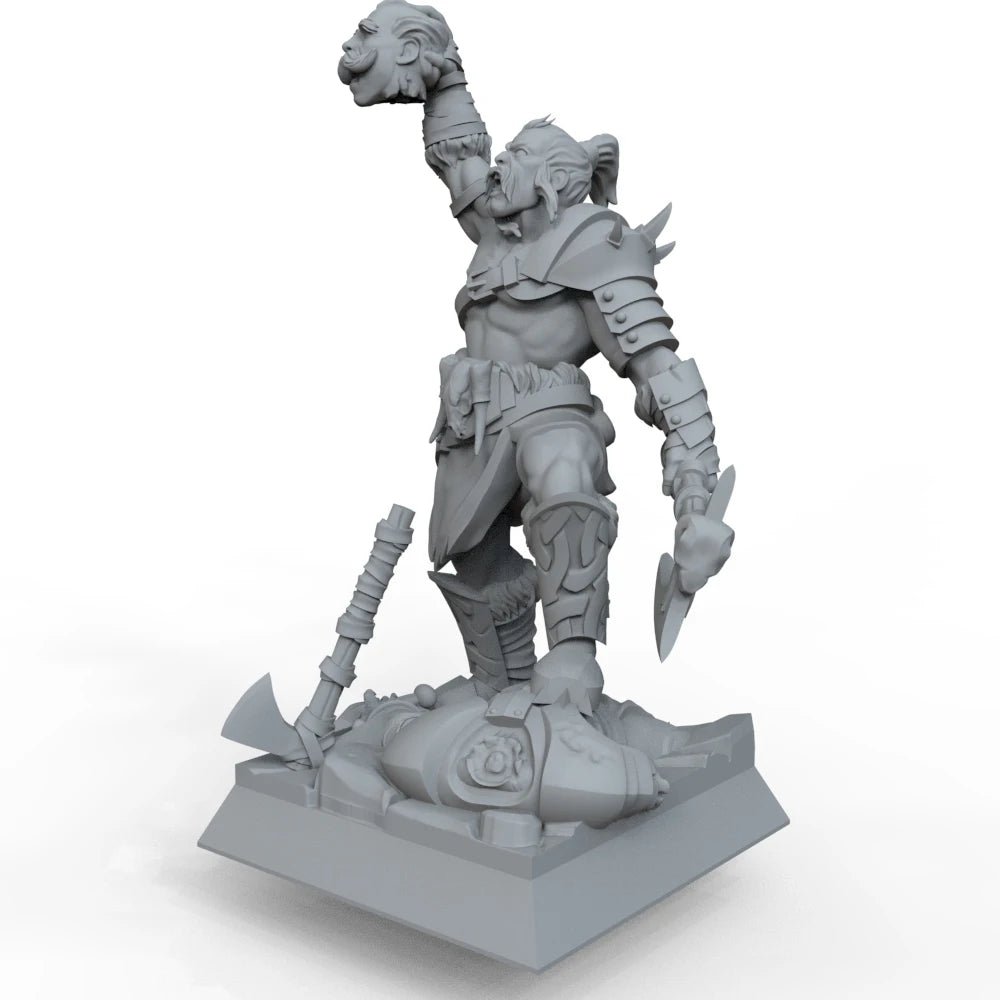 1/35 Warrior Leader, Resin Model Figure Kit, Fantasy Theme, Unassembled and Unpainted