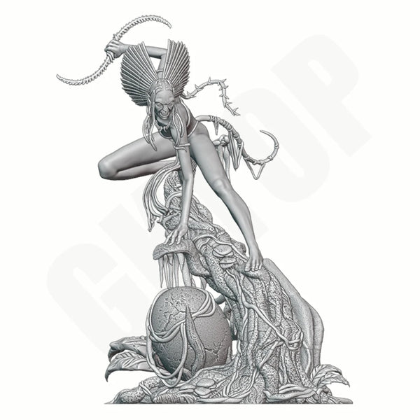 1/24 Jungle Tribal Warrior, Resin Model Figure Kit, Fantasy Theme, Unassembled and Unpainted