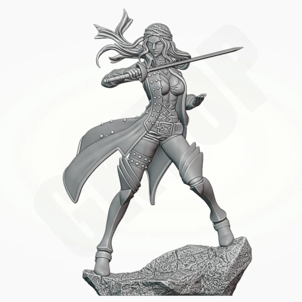 1/24 Magical Warrior, Resin Model Figure Kit, Fantasy Theme, Unassembled and Unpainted