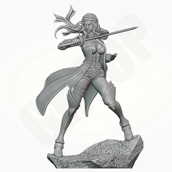 1/24 Magical Warrior, Resin Model Figure Kit, Fantasy Theme, Unassembled and Unpainted