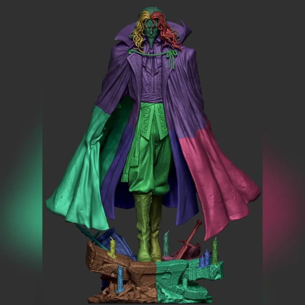 Vampire Earl, Resin Model Figure Kit, Fantasy Theme, Unassembled and Unpainted