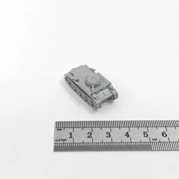 1/144 WWII Panzerkampfwagen II Ausf. (F), Resin Model Vehicle Kit, Unassembled and Unpainted