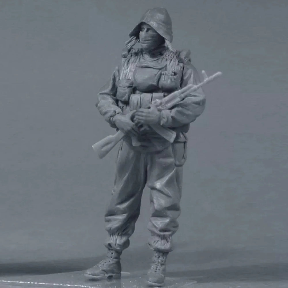 1/35 Modern Special Forces with Support Weapon Team, 2 Figures, Resin Model Figure Kit, Unassembled and Unpainted