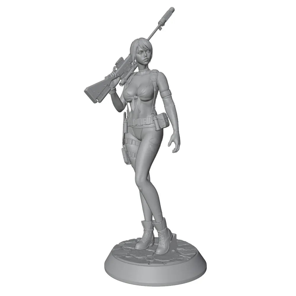 75mm Modern Sniper Operative, Resin Model Figure Kit, Unassembled and Unpainted