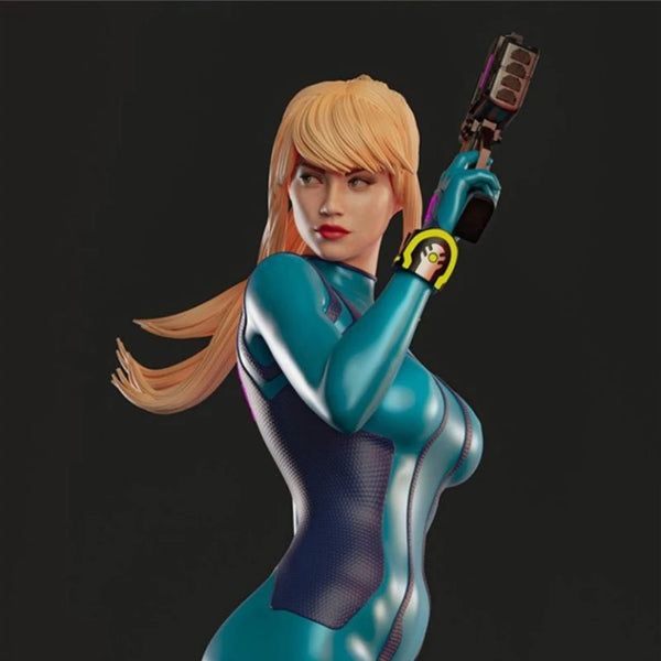 1/24 Operative with Energy Cannon, Resin Model Figure Kit, Sci-Fi Theme, Unassembled and Unpainted