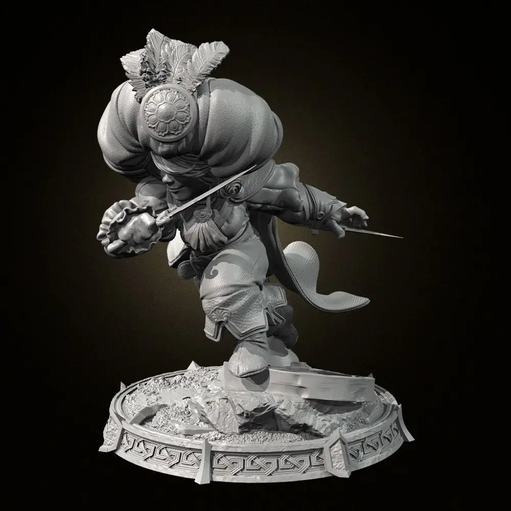 65mm Arabian Prince, Resin Model Figure Kit, Fantasy Theme, Unassembled and Unpainted