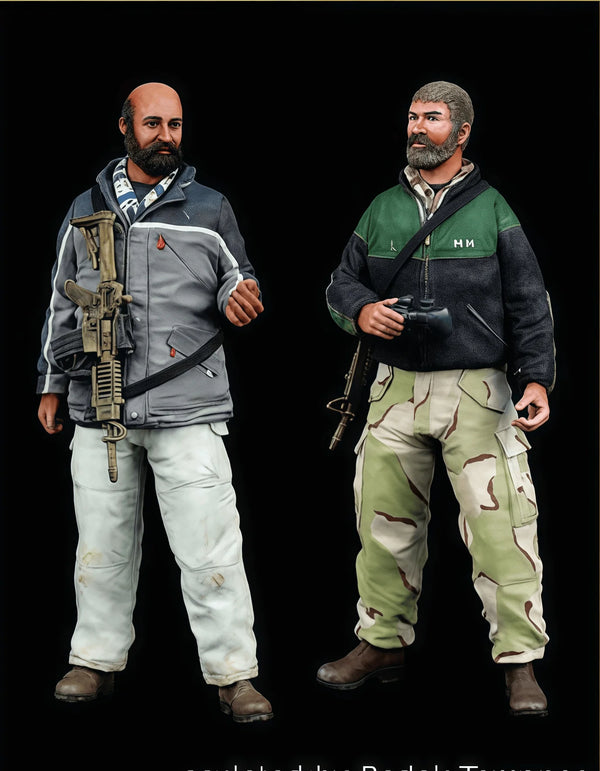 1/35 Modern Mercenary Soldier, 2 Figures, Resin Model Figure Kit, Unassembled and Unpainted