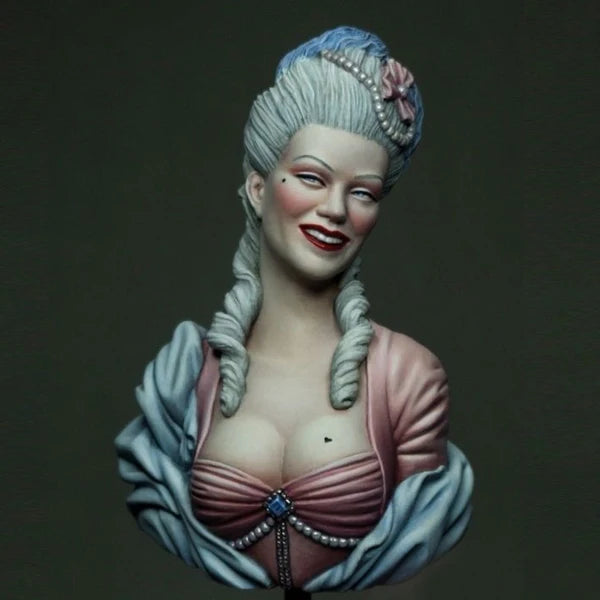 1/10 18th-Century French Courtesan, Resin Model Bust Kit, Historical Theme, Unassembled and Unpainted