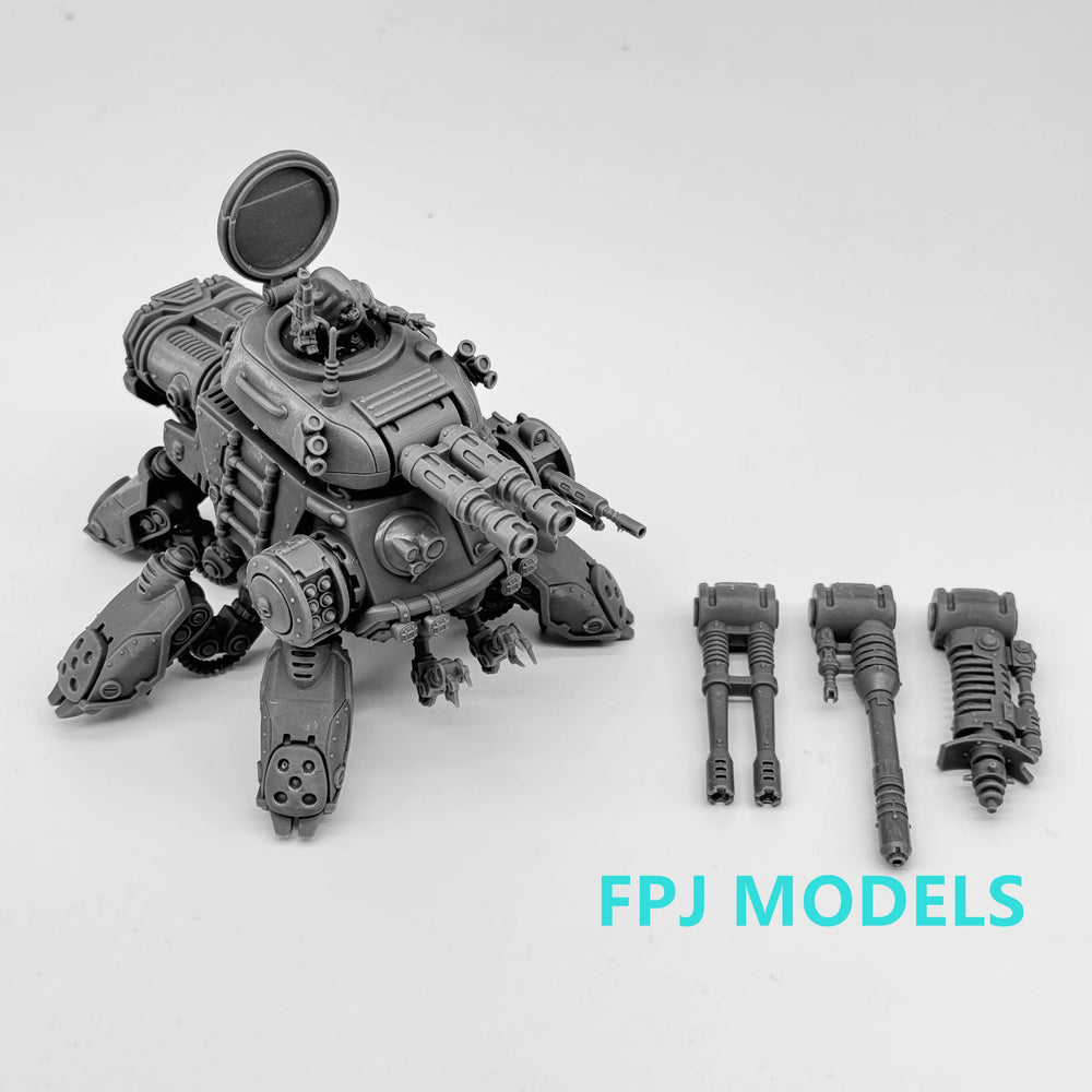 28mm Grimdark Scavenger Tank, Resin Model Vehicle Kit, Sci-Fi Theme, Unassembled and Unpainted