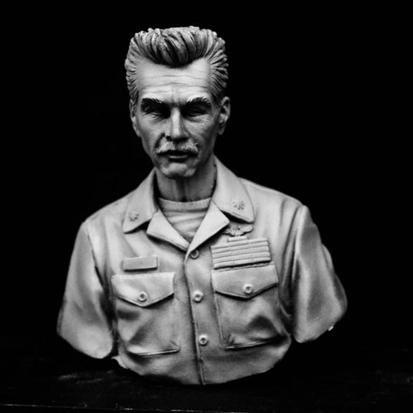 Modern US Navy Commander, Resin Model Bust Kit, Unassembled and Unpainted