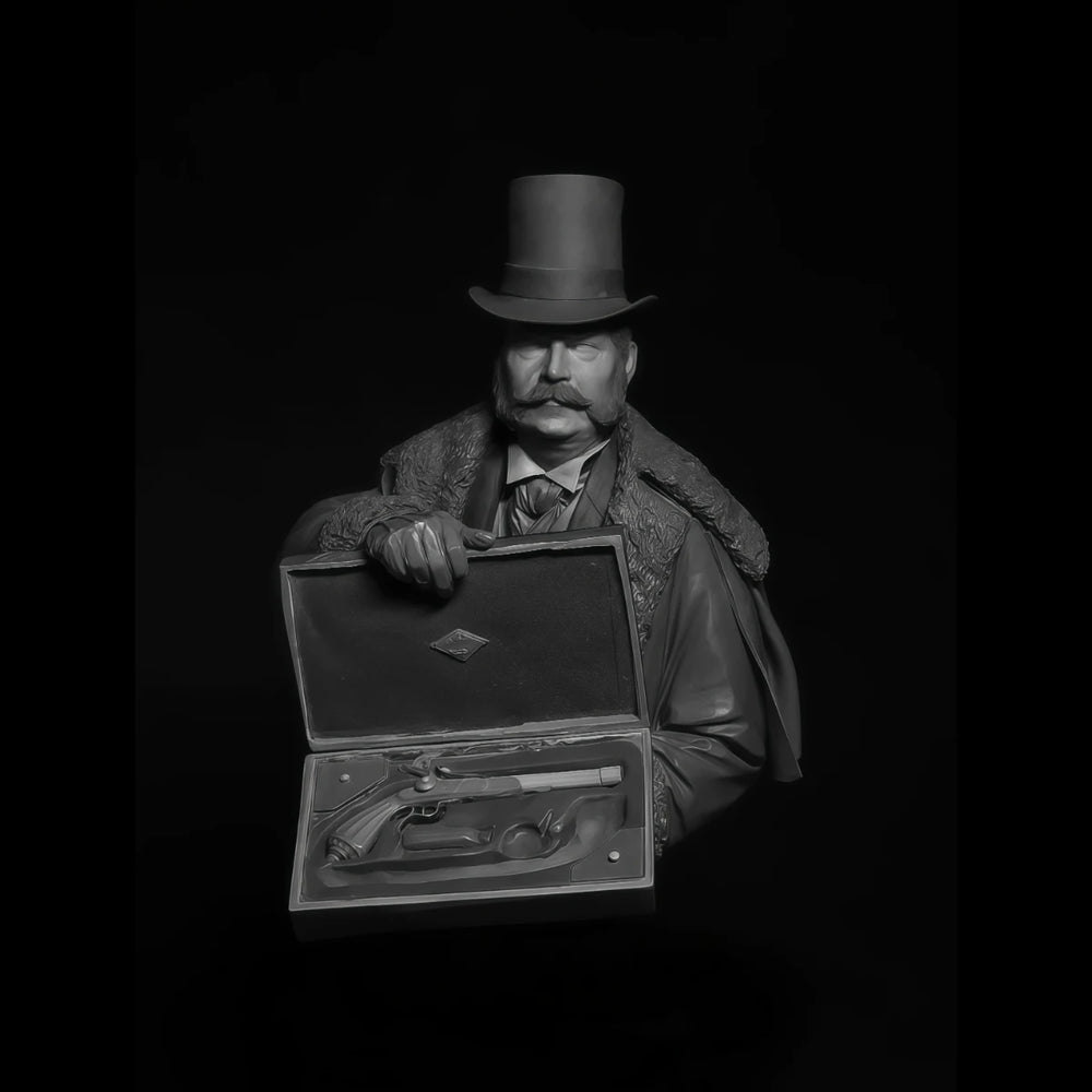 1/10 Historical Gentleman, Resin Model Bust Kit, Historical Theme, Unassembled and Unpainted