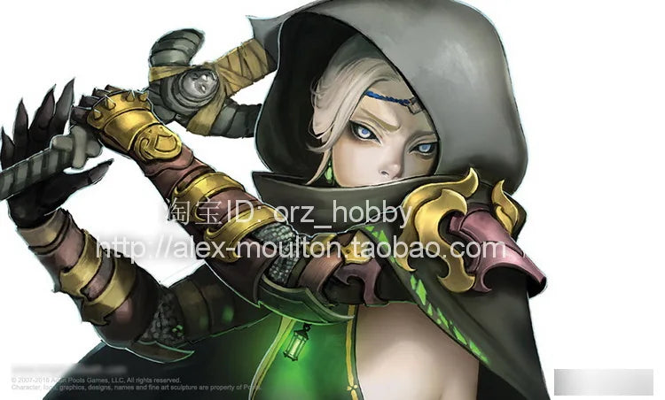 30mm Medieval Female Knight, Resin Model Figure Kit, Unassembled and Unpainted