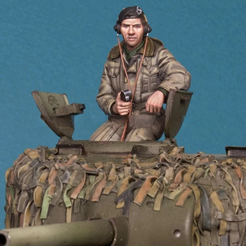 1/35 WWII British Paratroopers with Combat Goggles, 2 Figures, Resin Model Figure Kit, Unassembled and Unpainted