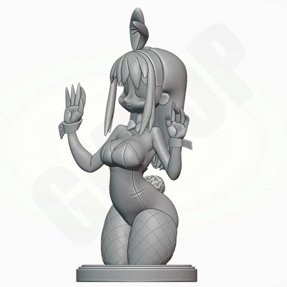 1/24 Bunny Girl, 2 Figures, Resin Model Bust Kit, Anime Theme, Unassembled and Unpainted