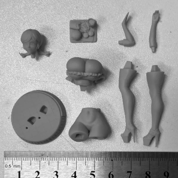 1/24 Diner Waitress, Resin Model Figure Kit, Historical Theme, Unassembled and Unpainted