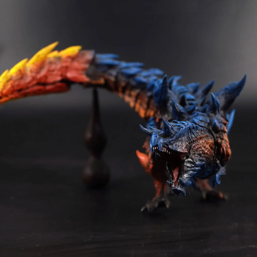 150mm Crested Dragon with Segmented Wings, Resin Model Figure Kit, Fantasy Theme, Unassembled and Unpainted