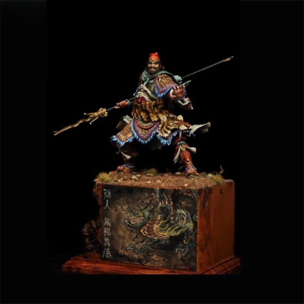 1/16 Ancient Zhang Fei, Resin Model Figure Kit, Unassembled and Unpainted