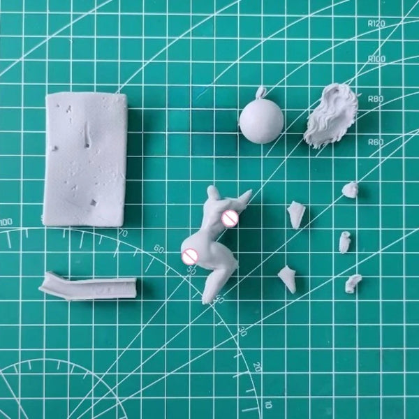 1/24 Female Superhero, Resin Model Figure Kit, Anime Theme, Unassembled and Unpainted