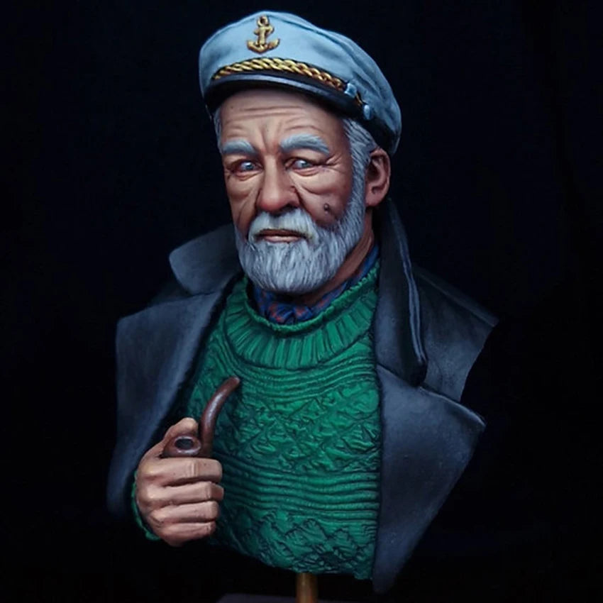 1/10 The Old Sailor, Resin Model Bust Kit, Historical Theme, Unassembled and Unpainted