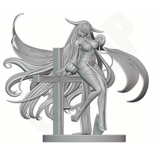 1/24 Nun, Resin Model Figure Kit, Anime Theme, Unassembled and Unpainted