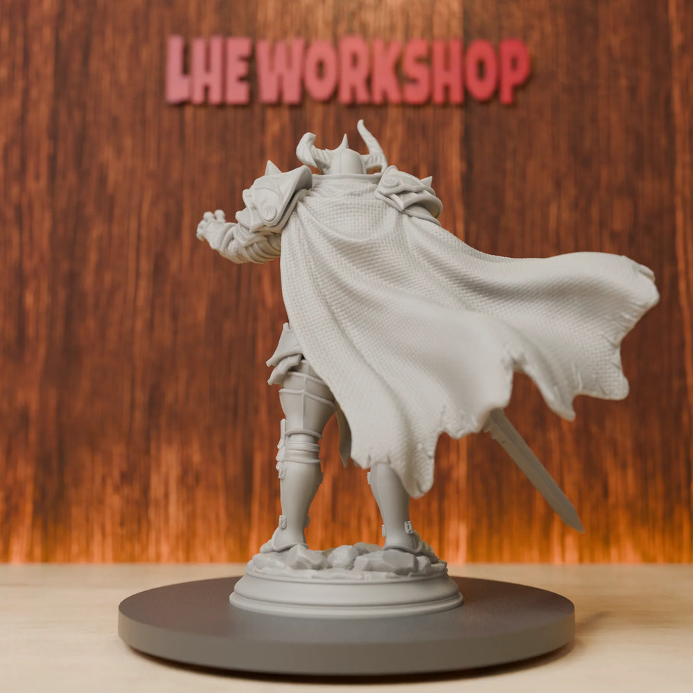 Medieval Death Knight, Resin Model Figure Kit, Unassembled and Unpainted