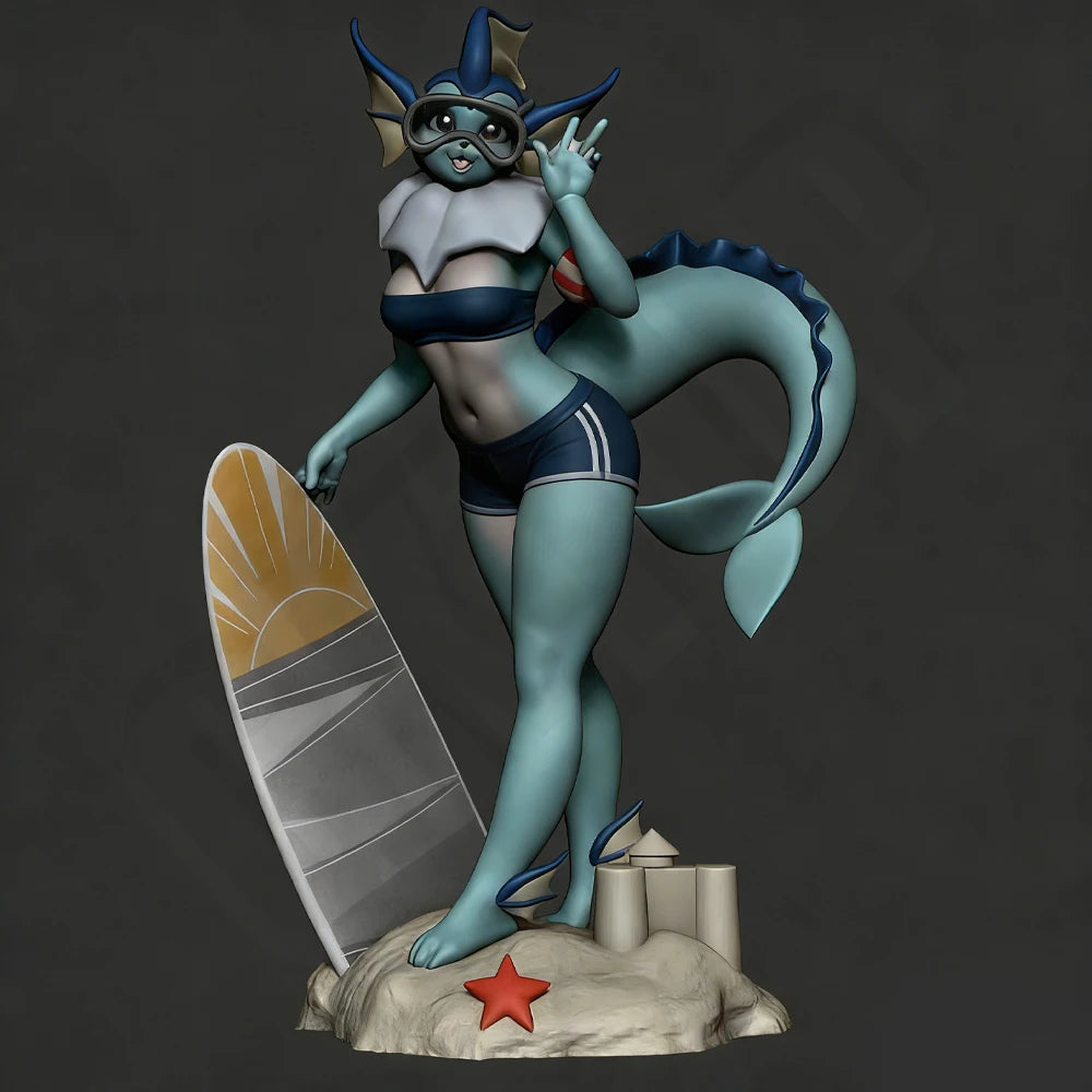 1/24 Mermaid Creature, Resin Model Figure Kit, Anime Theme, Unassembled and Unpainted