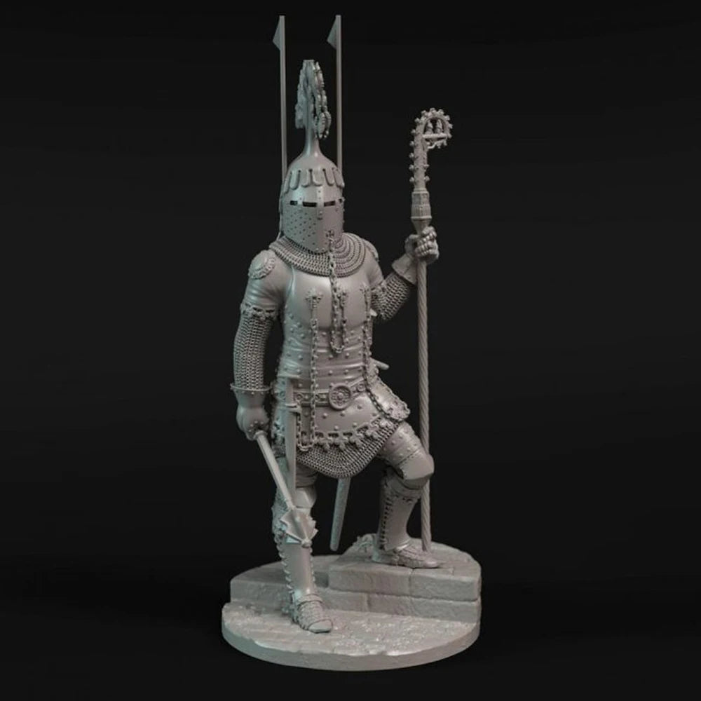 75mm Ancient Archbishop Warrior, Resin Model Figure Kit, Unassembled and Unpainted