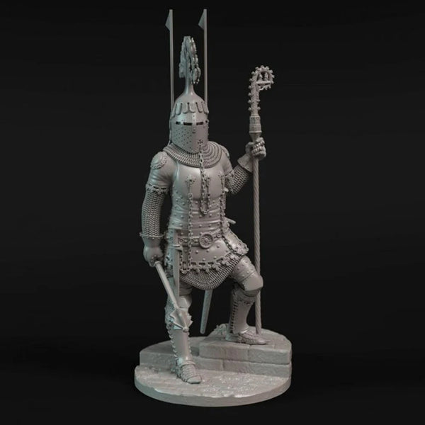 75mm Ancient Archbishop Warrior, Resin Model Figure Kit, Unassembled and Unpainted
