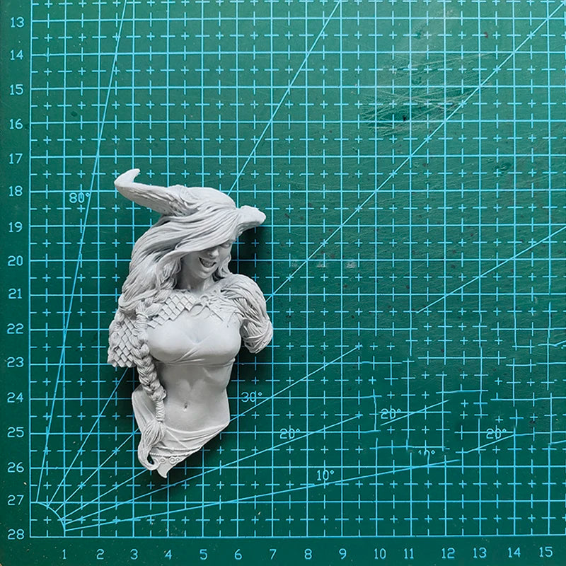 1/12 Ancient Mythological Winged Goddess, Resin Model Bust Kit, Unassembled and Unpainted