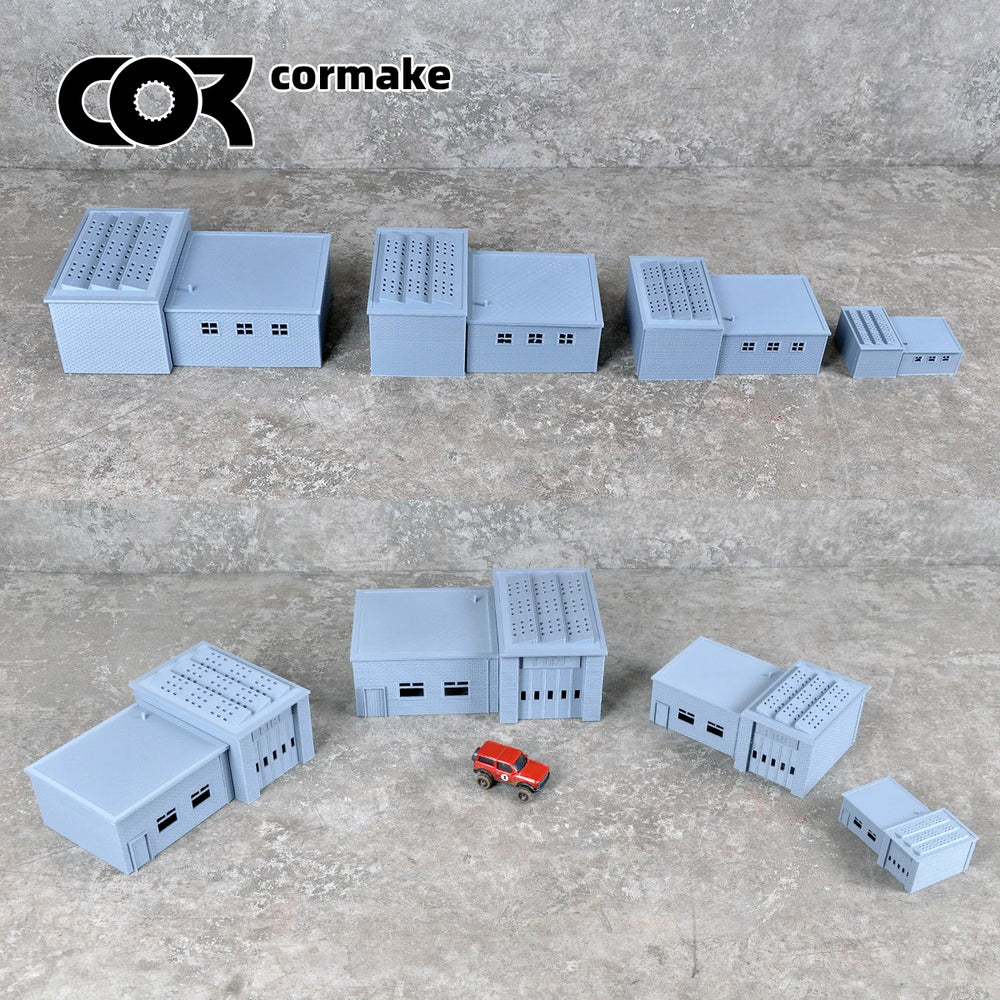 1/72 Architectural Building Set, Resin Model Diorama Kit, Historical Theme, Unassembled and Unpainted
