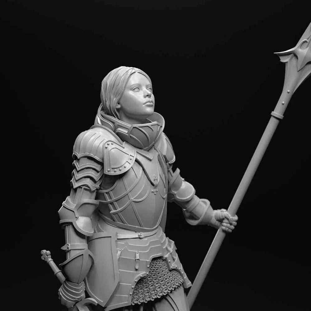 1/10 Medieval Female Knights, 5 Figures, Resin Model Figure Kit, Unassembled and Unpainted