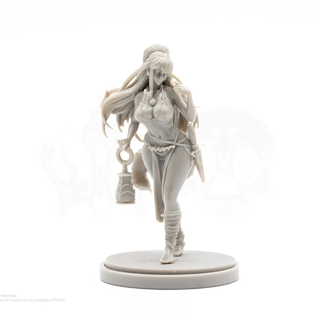 Dead Kingdom Female Warriors and Sorceresses, 9 Figures, Resin Model Figure Kit, Fantasy Theme, Unassembled and Unpainted