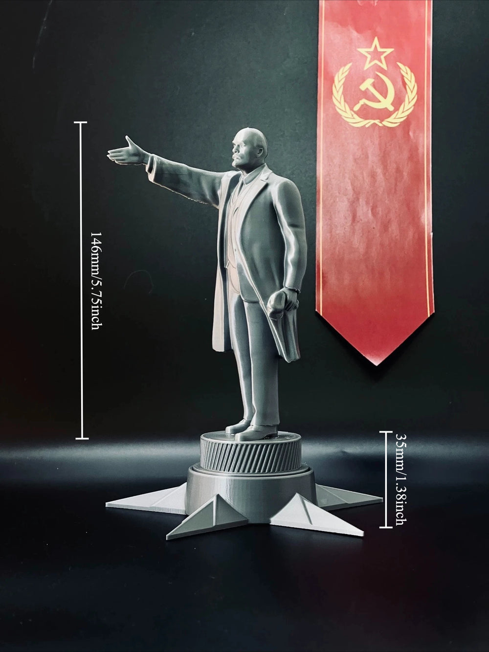 180mm Cold War Lenin, Resin Model Figure Kit, Unassembled and Unpainted