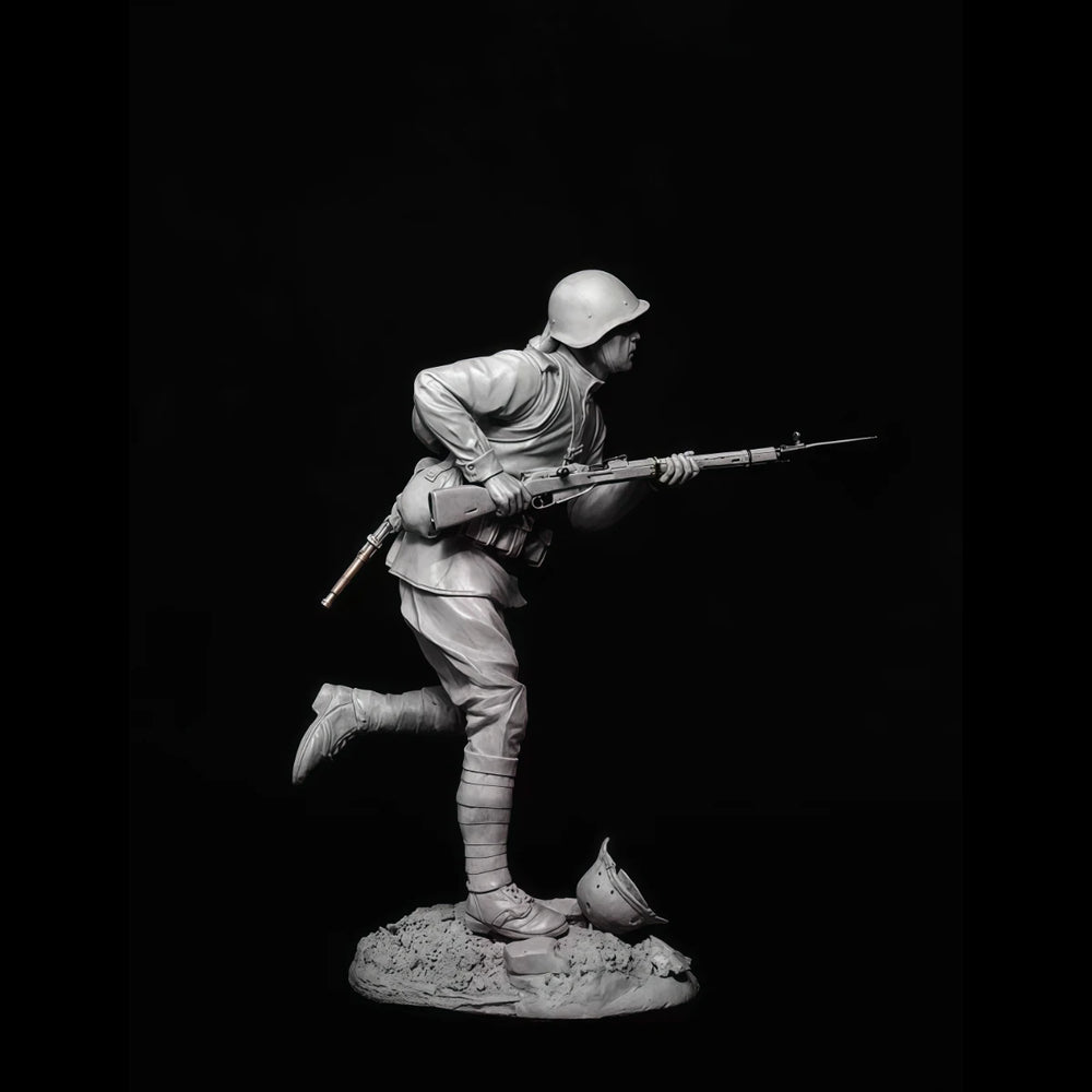 1/24 WWII Soviet Infantry Soldiers, 4 Figures, Resin Model Figure Kit, Unassembled and Unpainted